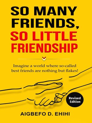 cover image of So Many Friends,    So Little Friendship